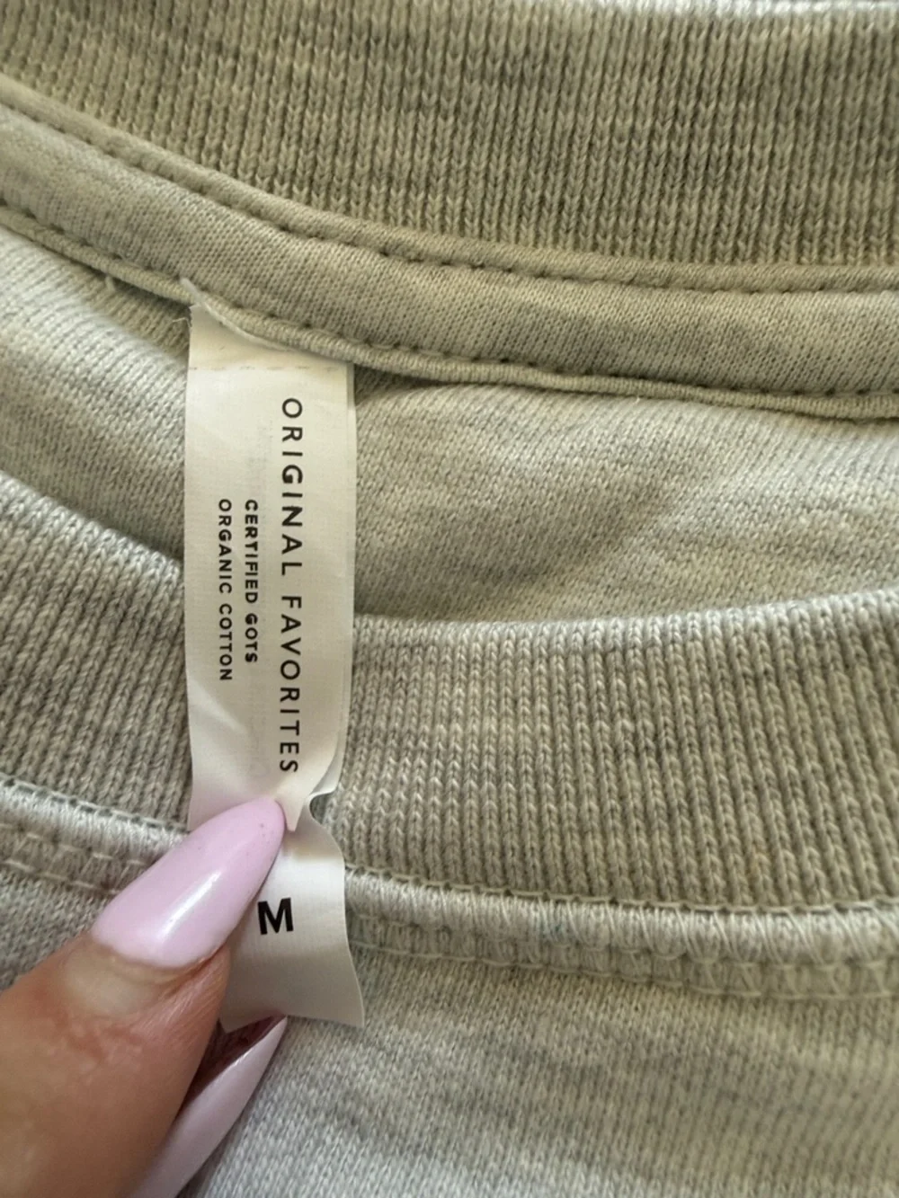 Original Favorites Crewneck Sweatshirt in Light Heather Gray - Picture 4 of 9